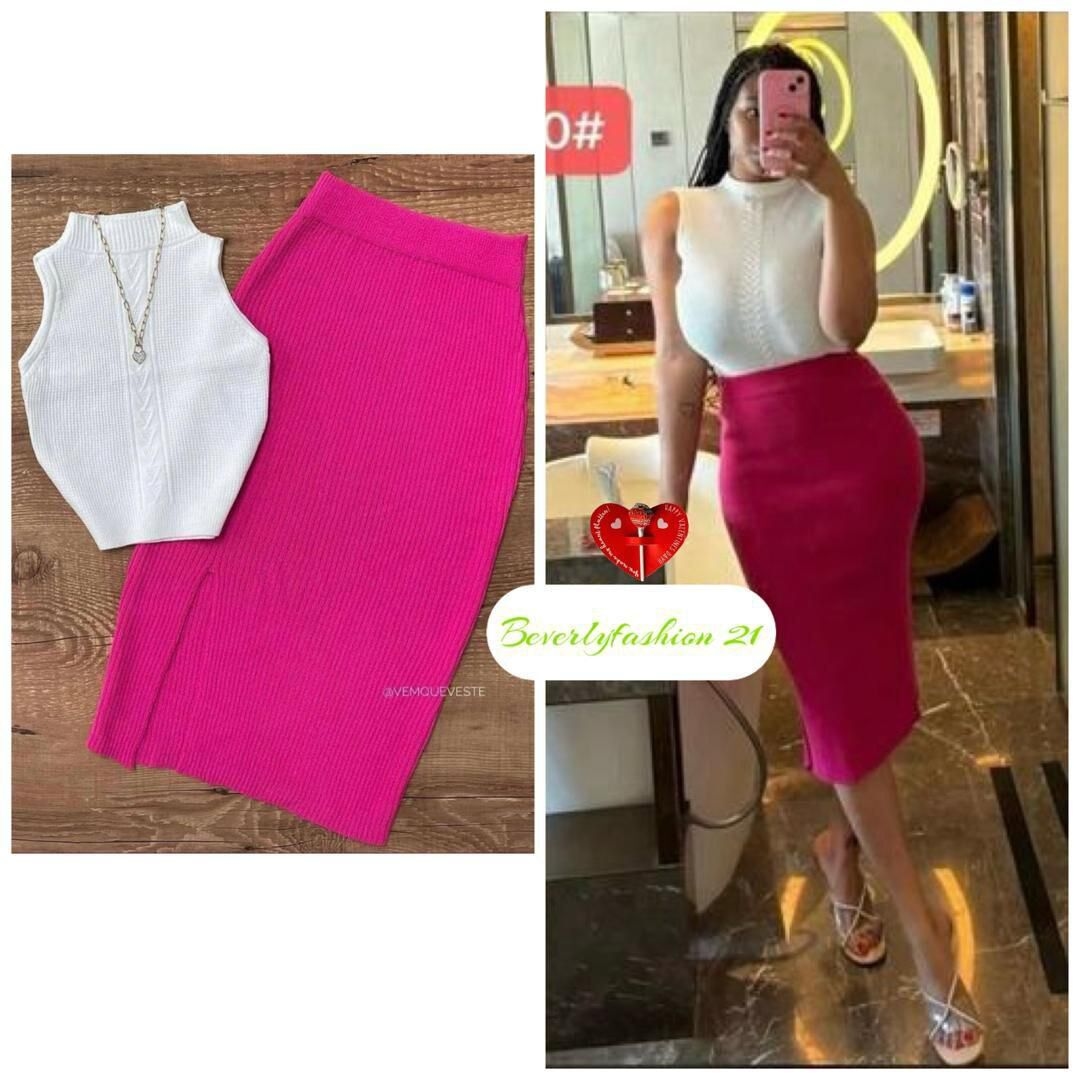 Image du produit : Ensemble moulant haut-jupe