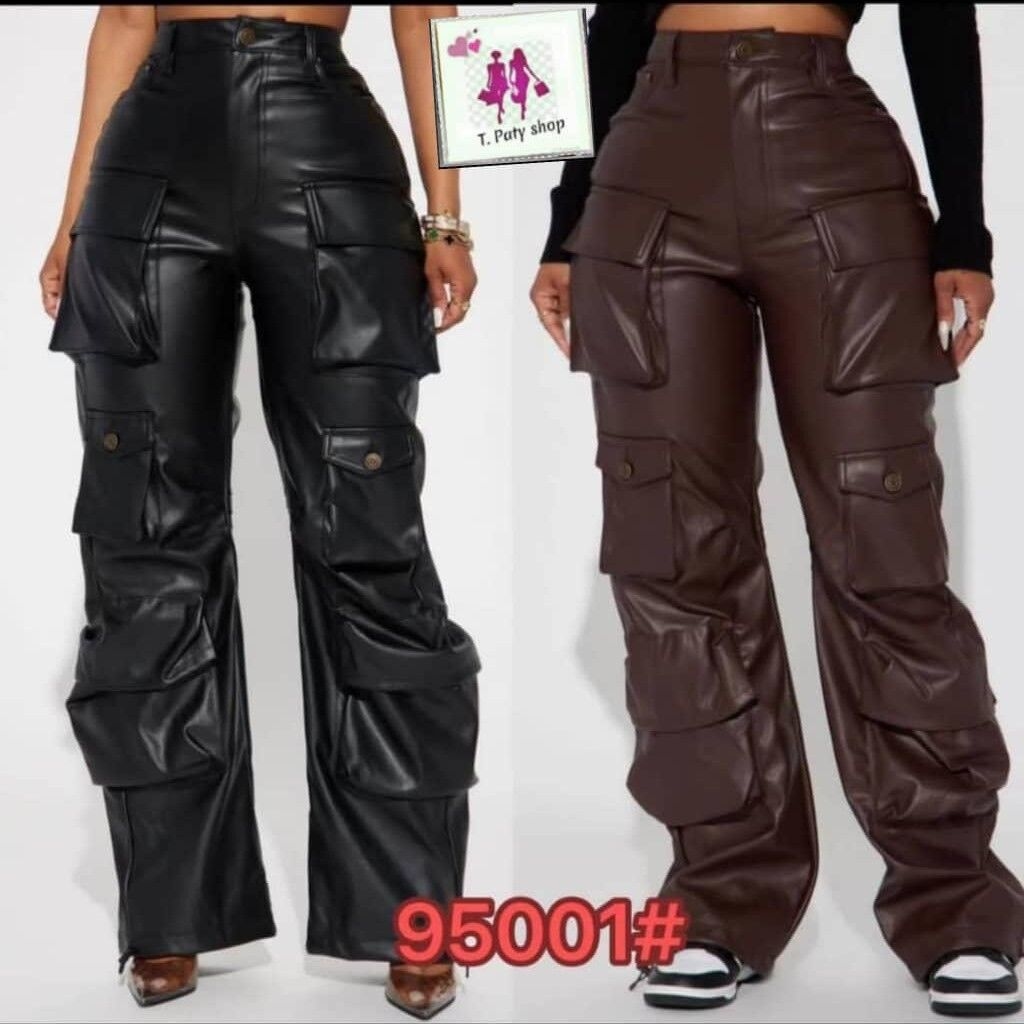 Image du produit : Pantalon cargo cuir