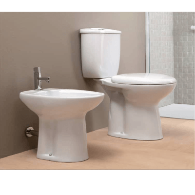 Image du produit : WC+Bidet+Abattant Lourd+Mécanisme De Chasse Sans Robinet- Blanc	CLIZIA