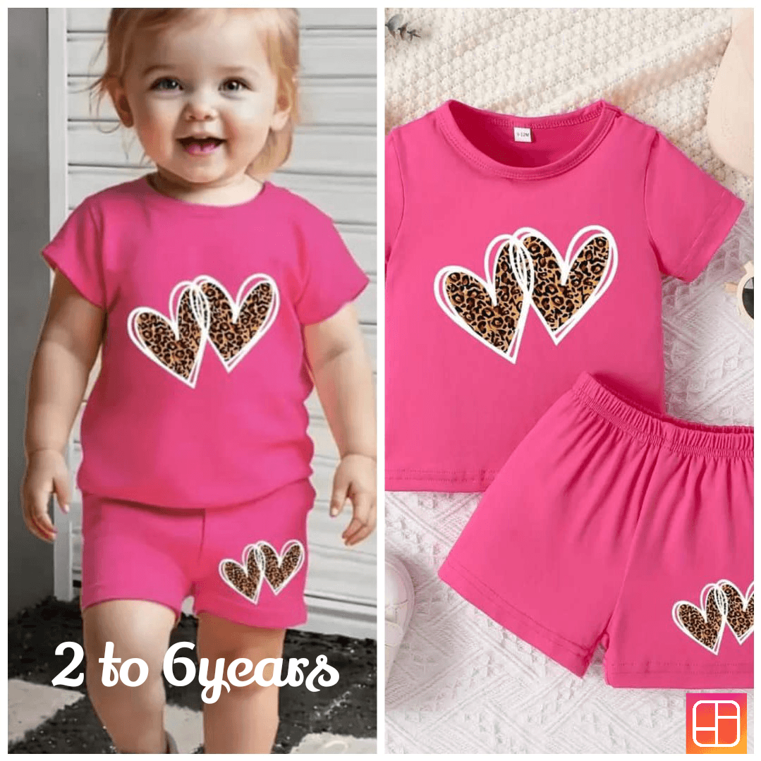 Product image thumbnail: Kids prints T-shirt and short set