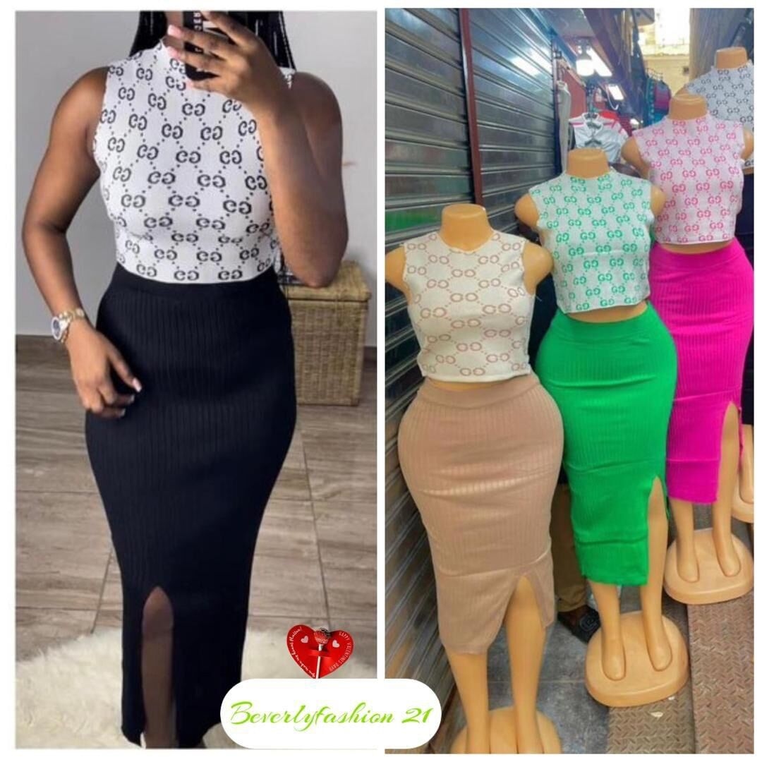 Product image thumbnail: Tight top and skirt set