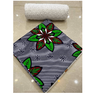 Product image thumbnail: Wax fabrics + Dentelle