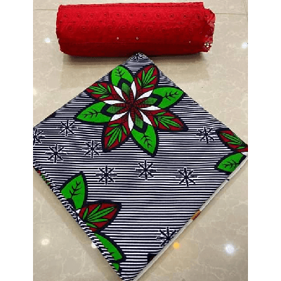 Product image thumbnail: Wax fabrics + Dentelle