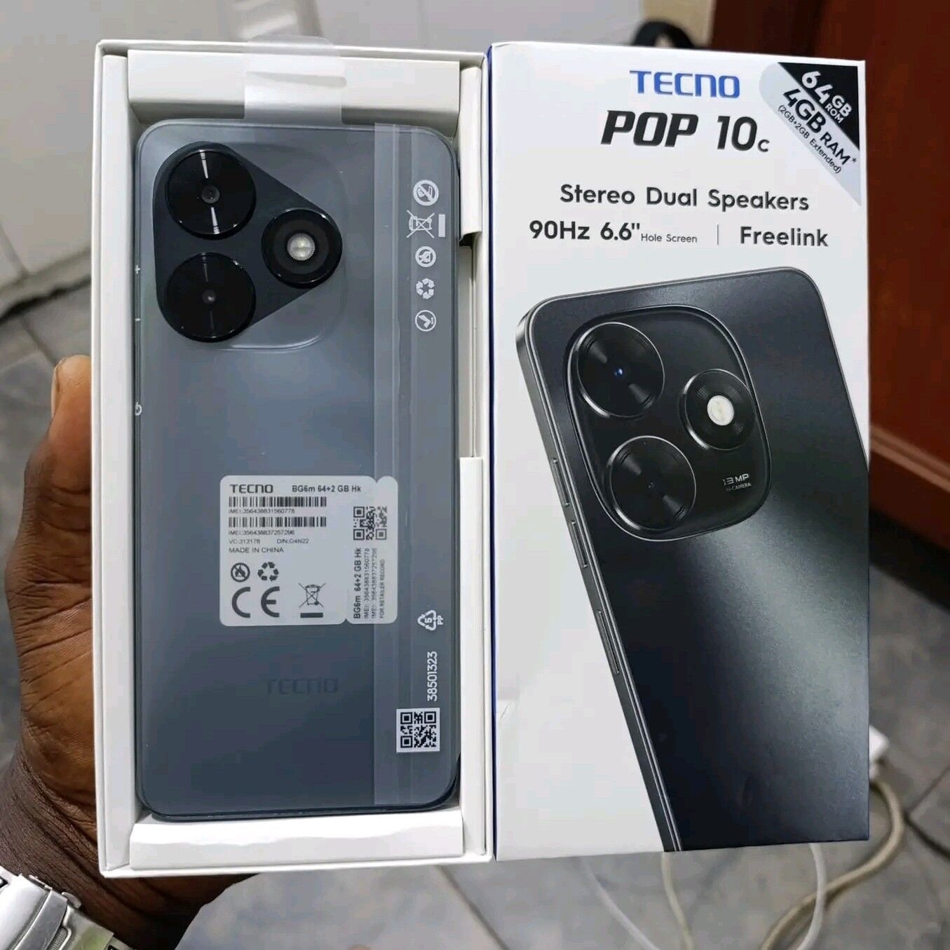 Product image thumbnail: TECNO POP 10C 2SIM 64G