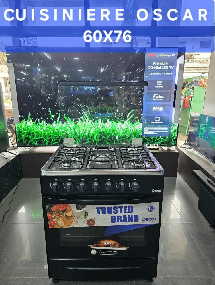 Image du produit : CUISINIÈRE OSCAR 5 FOYERS 60×76