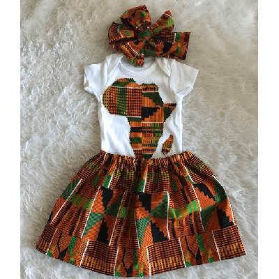 Image du produit : African skirt  ankara outfit African babygirl