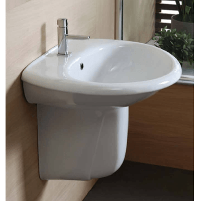Image du produit : Lavabo+Colonne Suspendue 70CM NB.Sans Robinet  FEDRA