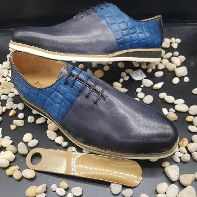 Product image thumbnail: Burnished all leather shoe