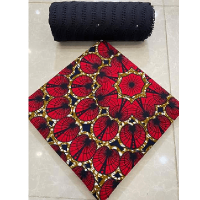 Product image thumbnail: Wax fabrics + Dentelle