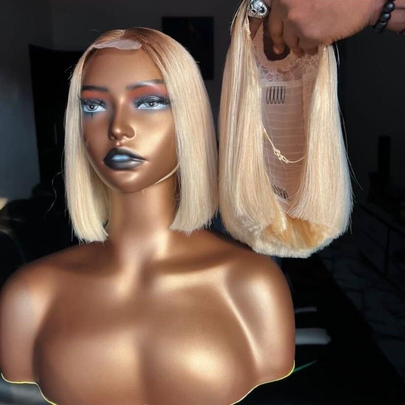 Product image thumbnail: Blonde Wig 100% Chinese Hair Lace 360°