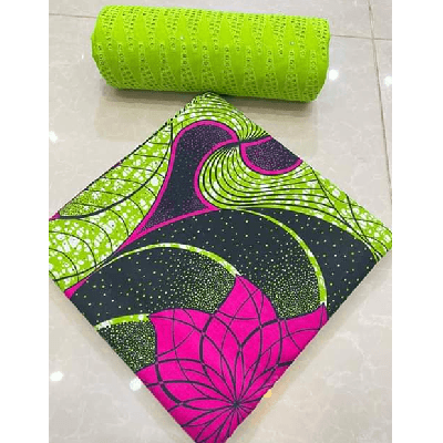 Product image thumbnail: Wax fabrics + Dentelle