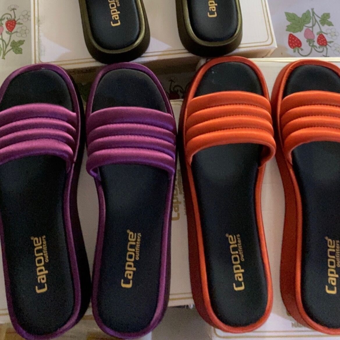 Product image thumbnail: capone mules one band with flat heel