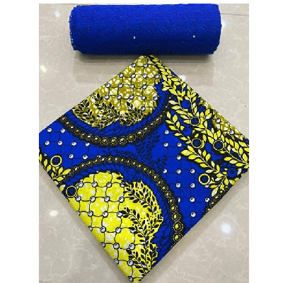 Product image thumbnail: Wax fabrics + Dentelle