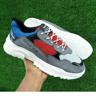 Image du produit : tennis gris, rouge