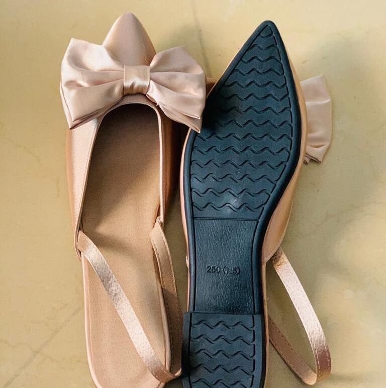 Product image thumbnail: Satin ballerinas