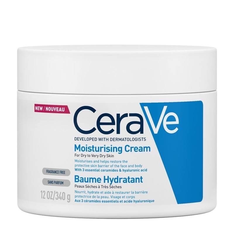 Image of CeraVe moisturizing cream (shorter container)