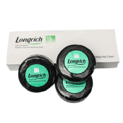 Product image thumbnail: Black soap with bamboo charcoal