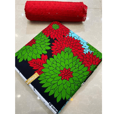 Product image thumbnail: Wax fabrics + Dentelle