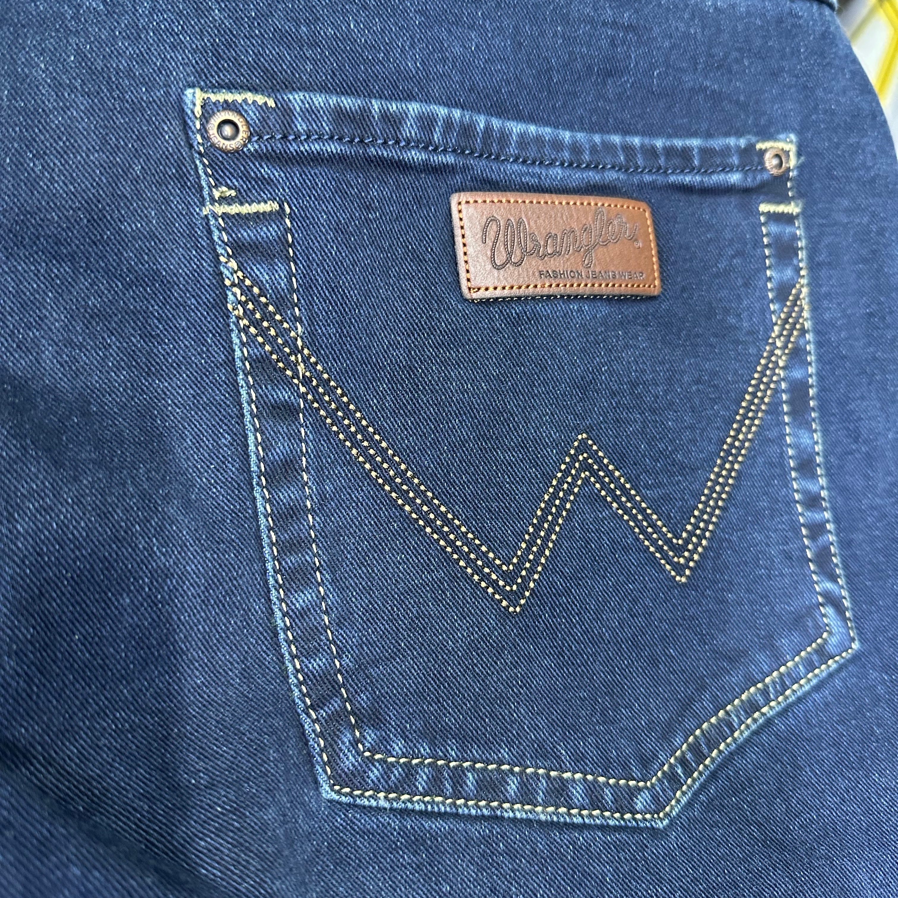 Image of wrangler blue jeans