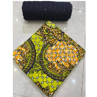 Product image thumbnail: Wax fabrics + Dentelle