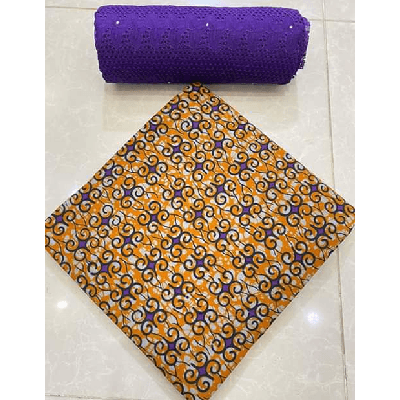 Product image thumbnail: Wax fabrics + Dentelle