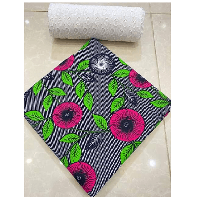 Product image thumbnail: Wax fabrics + Dentelle