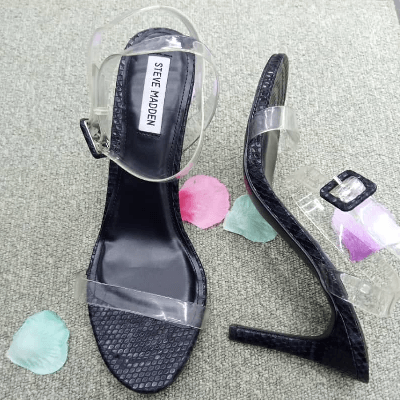 Image du produit : sandales à talons hauts noires