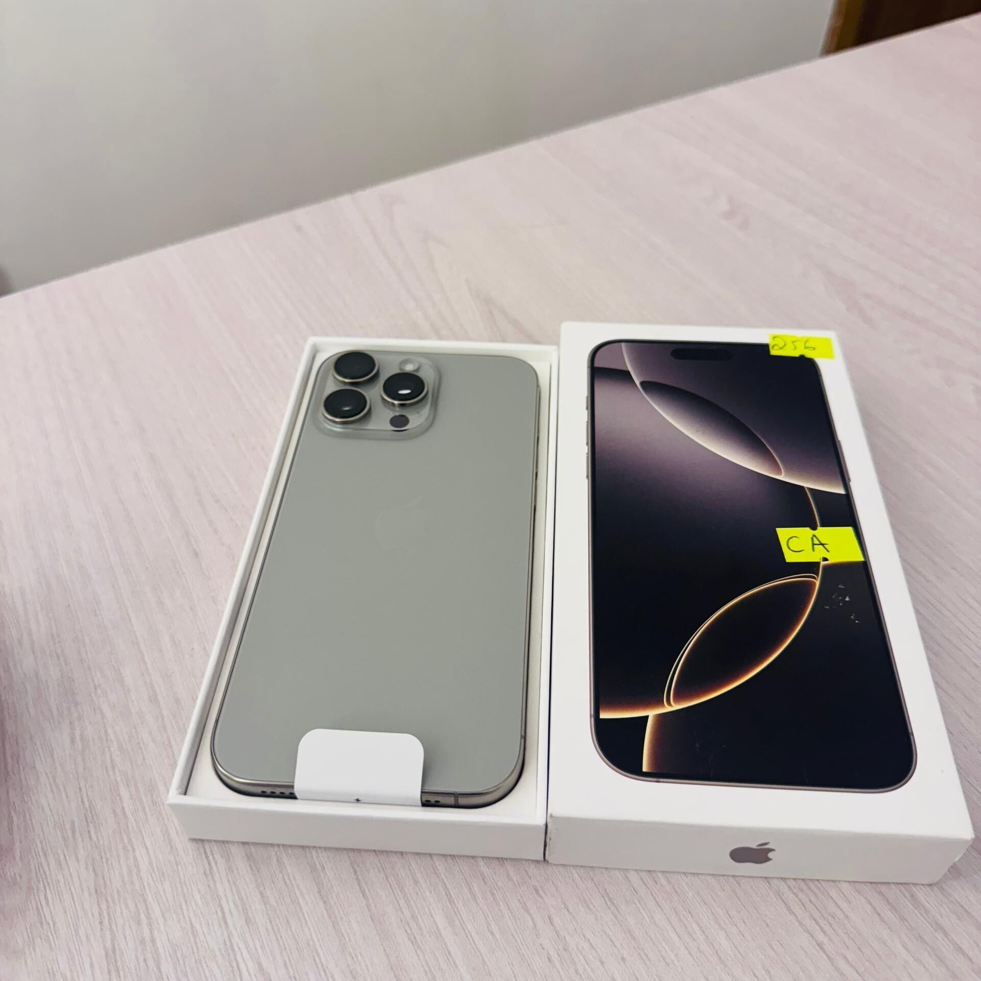 Product image thumbnail: IPHONE 16PM 256G OPEN BOX 100%