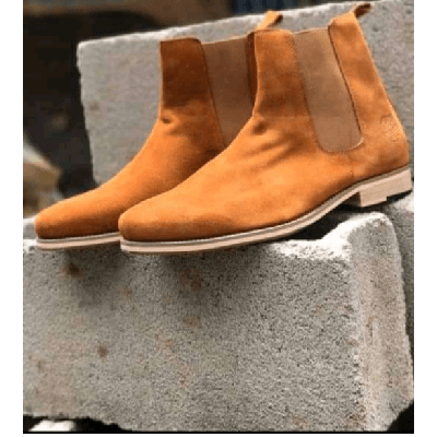 Image du produit : Bottes chelsea marron doré