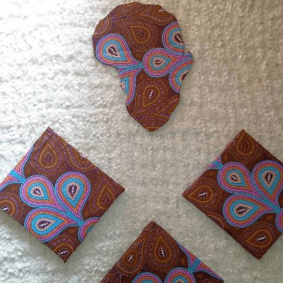 Image du produit : Galerie de mur en tissu africain