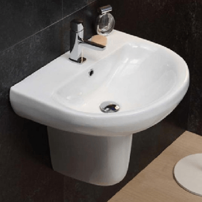 Product image thumbnail: VECTRA washbasin + wall hung column without tap