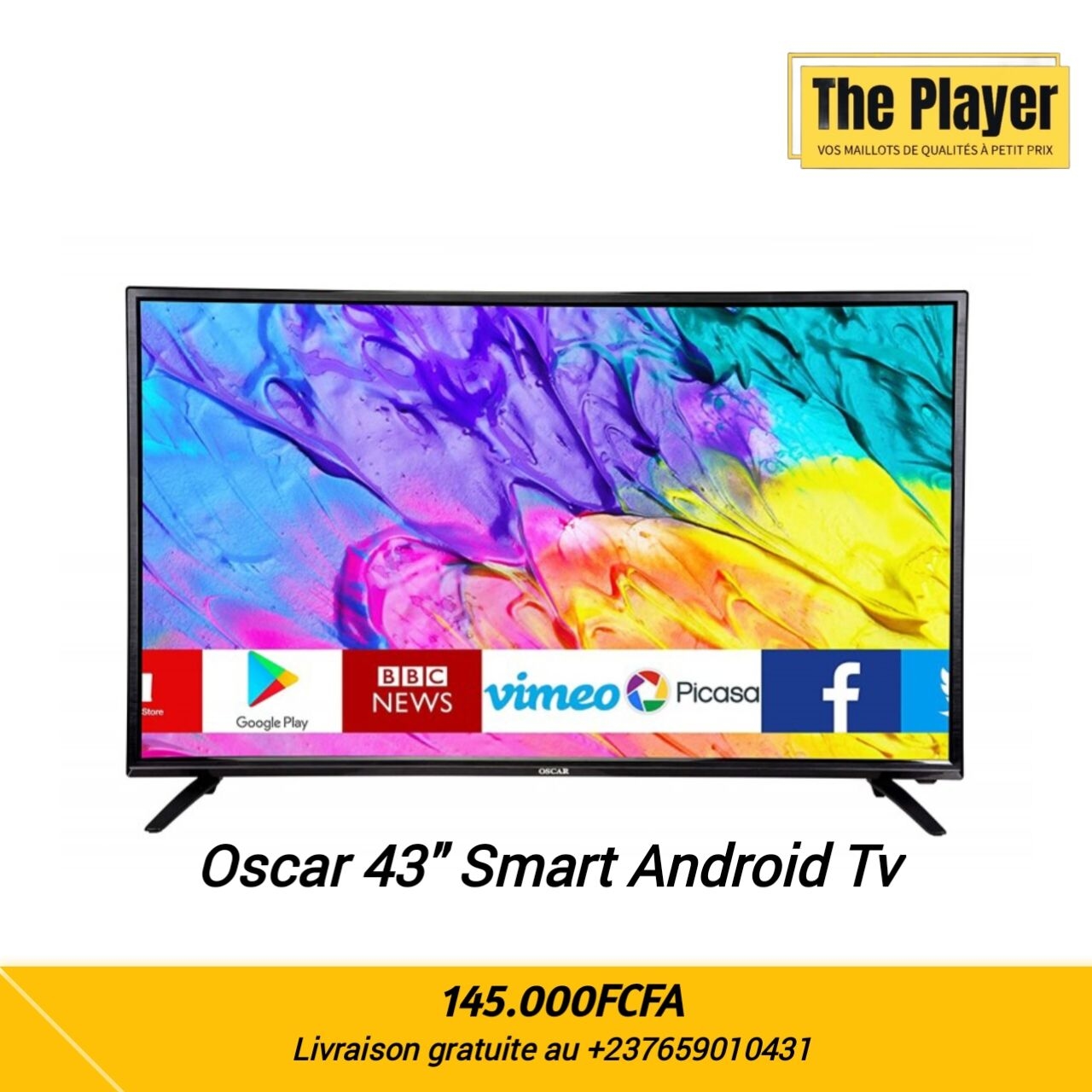 Image du produit : TV 43" Oscar Smart Android