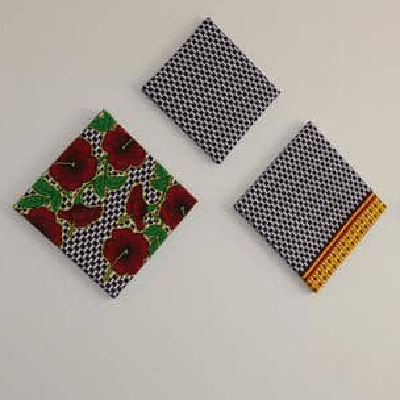 Image du produit : Galerie de mur en tissu africain