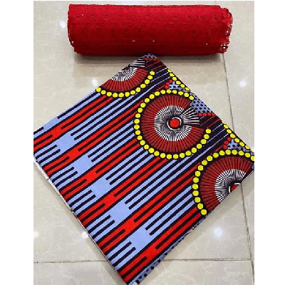 Product image thumbnail: Wax fabrics + Dentelle