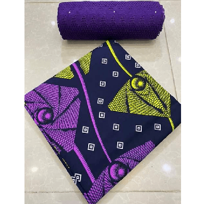 Product image thumbnail: Wax fabrics + Dentelle