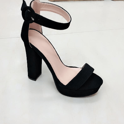 Image du produit : sandales noires à talon haut