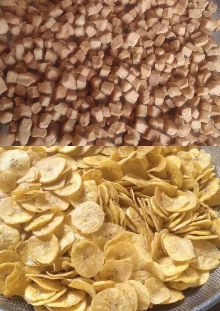 Product image thumbnail: croquettes, plantain chips, peanut