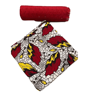 Product image thumbnail: Wax fabrics + Dentelle