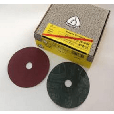 Image du produit : Disque Fibres à Poncer n°100 - Diamètre 7x7/8 - Jaune/Gris	KLINGSPOR