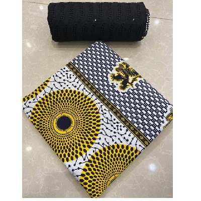 Product image thumbnail: Wax fabrics + Dentelle