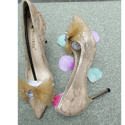 Image of light brown court shoes