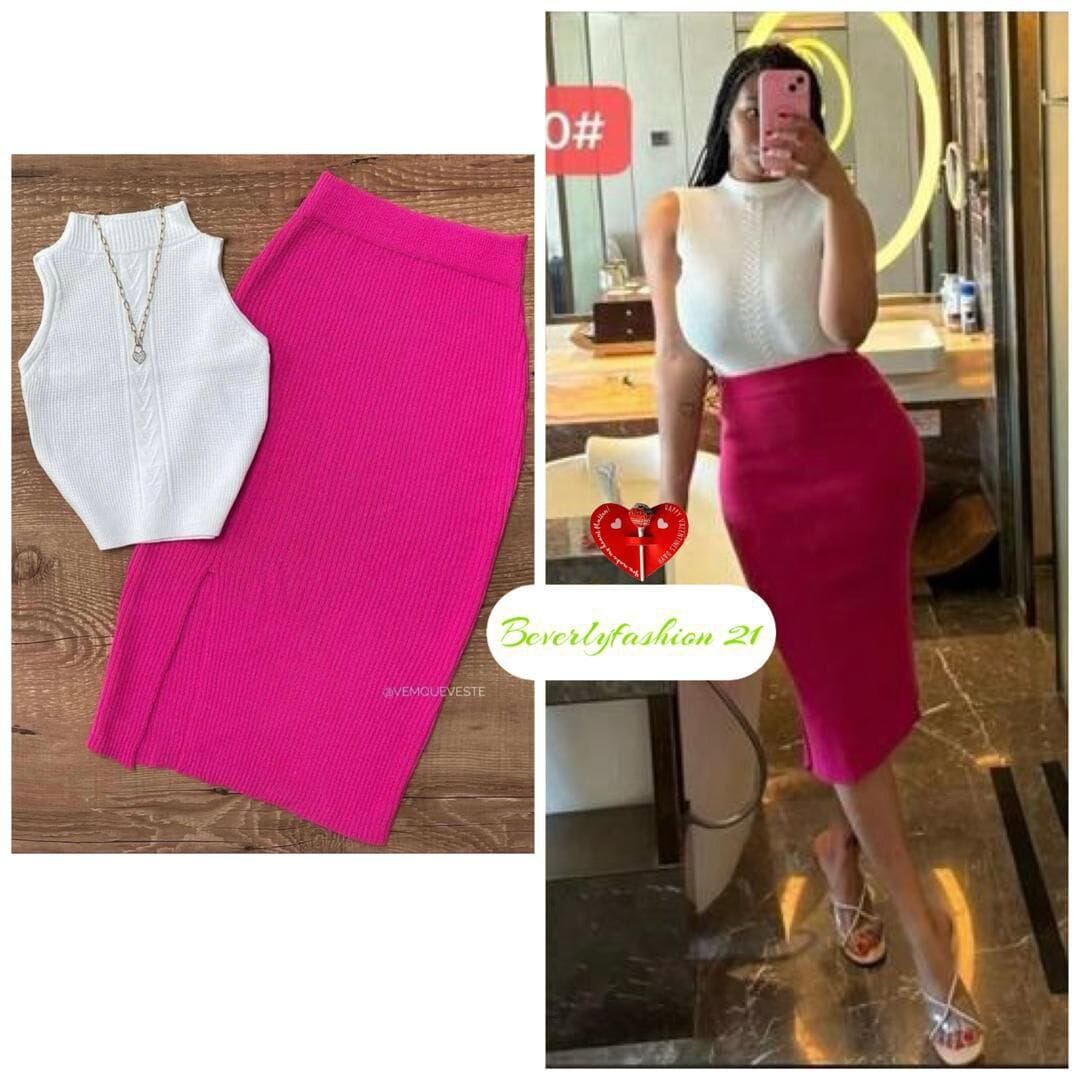 Image of Tight top and skirt set