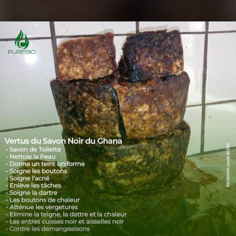 Image of pure black soap