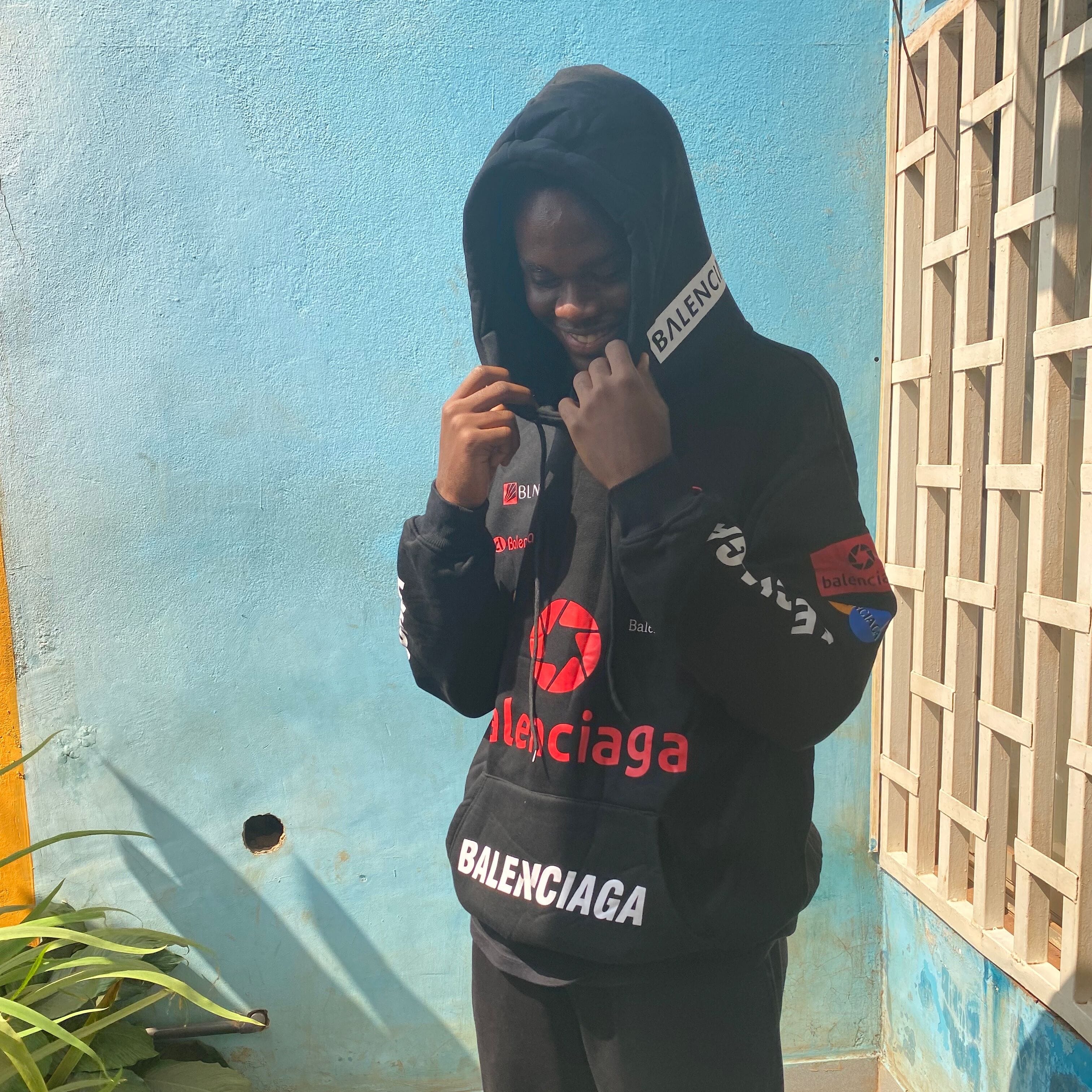 Image of satisfied Balanciaga pullover