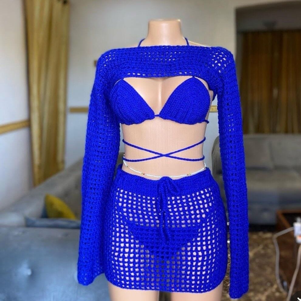 Image de maillot de bain tricoté à la main