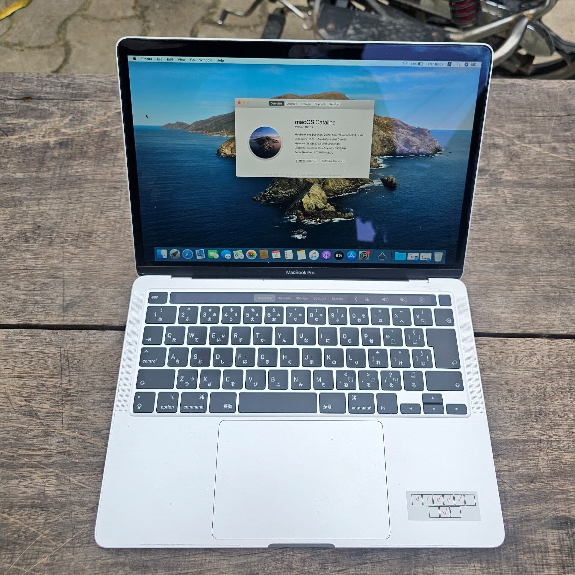 Image de MACBOOK PRO 13 INCH CORE I5 - 512/16