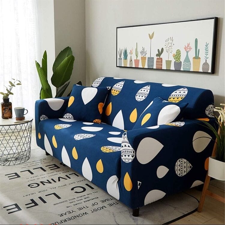 Image de housse pour canapé avec 4 couvre coussin