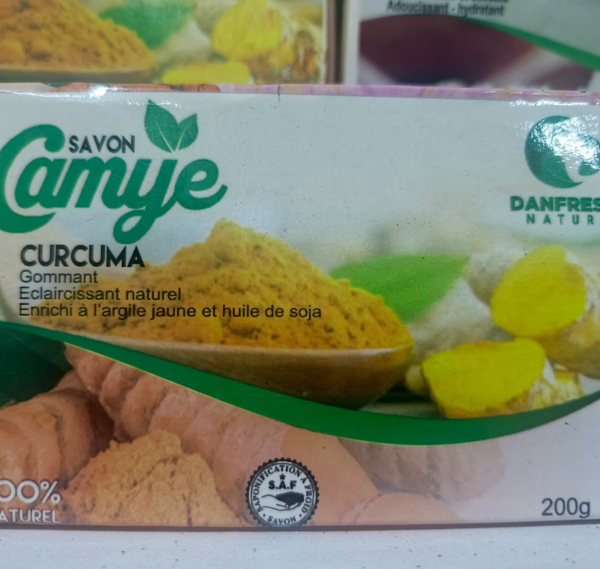 Image de savon au curcuma
