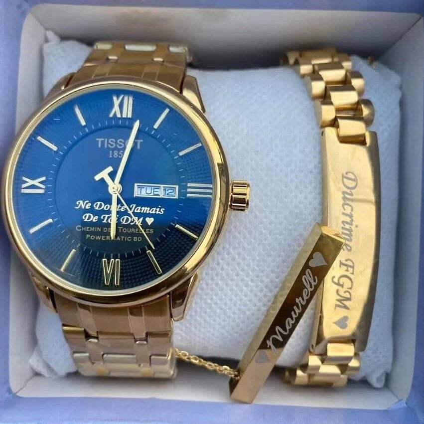 Image of Tissot watch pack Chain bracelet