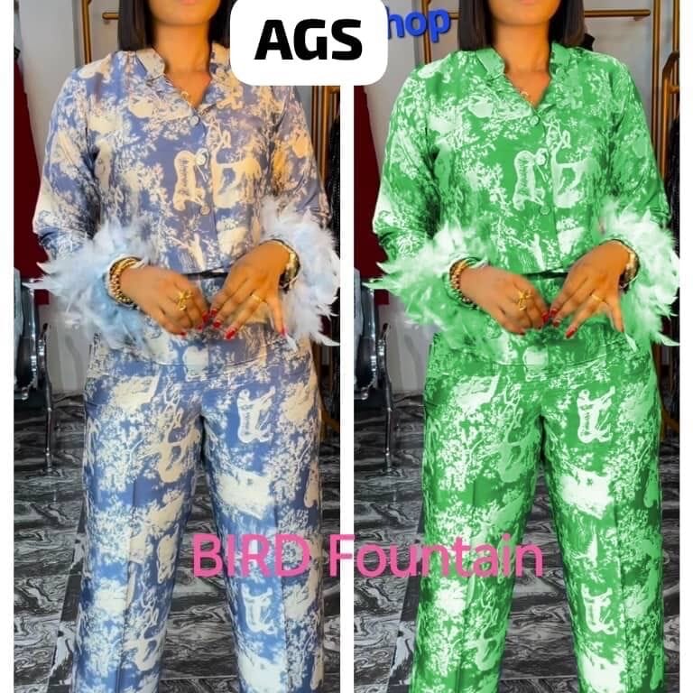 Image of African print two piece